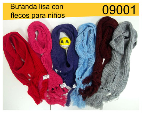 Imagen de BUFANDA C/FLECOS LISA P/CHICOS 3.23